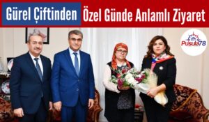 GÜREL ÇİFTİNDEN ÖZEL GÜNDE ANLAMLI ZİYARET