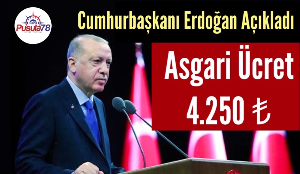 Cumhurbaşkanı Erdoğan Açıkladı İşte Yeni Asgari Ücret