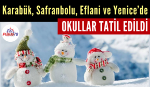 OKULLAR TATİL EDİLDİ