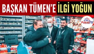 Başkan Tümen’e İlgi Yoğun