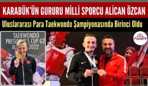KARABÜKLÜ MİLLİ SPORCU ALİCAN ÖZCAN BİRİNCİ OLDU