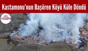 KASTAMONU’DA 15 EV TAMAMEN YANDI