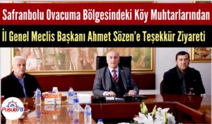 Ovacuma Bölgesi Köy Muhtarlarından Başkan Sözen’e Teşekkür Ziyareti