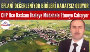 CHP Eflani İlçe Başkanı İhaleye Müdahale Etmeye Çalışıyor