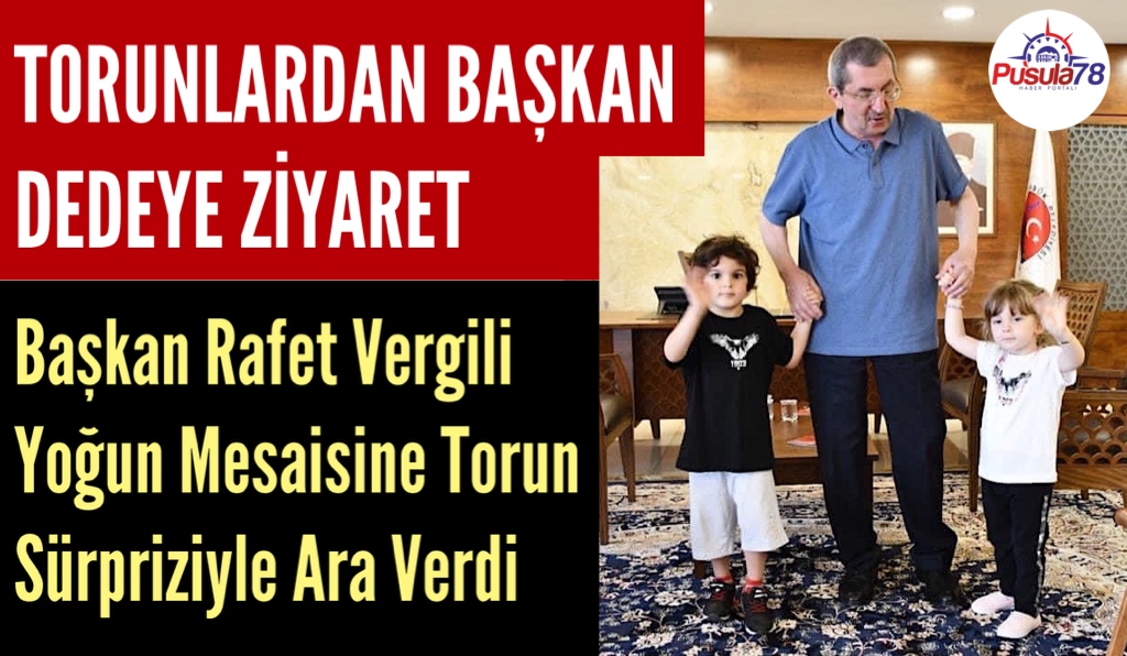 Torunlardan Başkan Dedeye Ziyaret