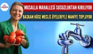 MUSALLA MAHALLESİ SUSUZLUKTAN KIRILIYOR BAŞKAN KÖSE MECLİS ÜYELERİ İLE MANİYE TOPLUYOR