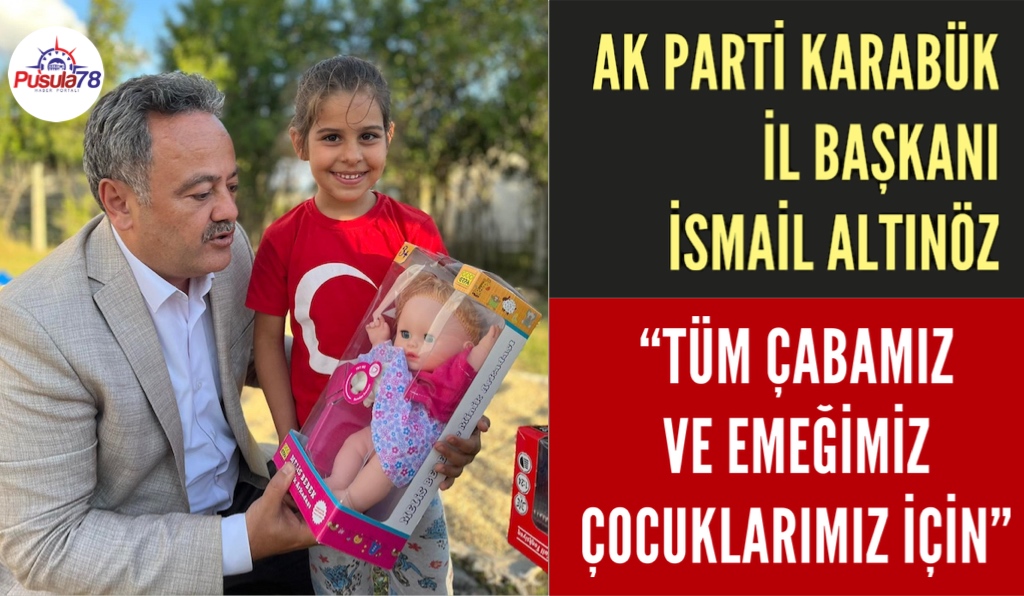 BAŞKAN ALTINÖZ “TÜM ÇABAMIZ VE EMEĞİMİZ ÇOCUKLARIMIZ İÇİN”