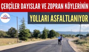 ÇERÇİLER, ZOPRAN VE DAYISLAR KÖYLERİNİN YOLLARINDA ASFALT ÇALIŞMASI BAŞLADI