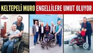 KELTEPELİ MURO TOPLADIĞI KAPAKLARLA ENGELLİLERE UMUT OLUYOR