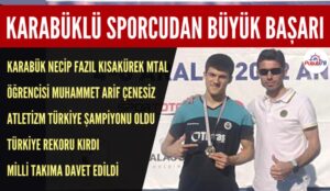 KARABÜKLÜ SPORCUDAN BÜYÜK BAŞARI