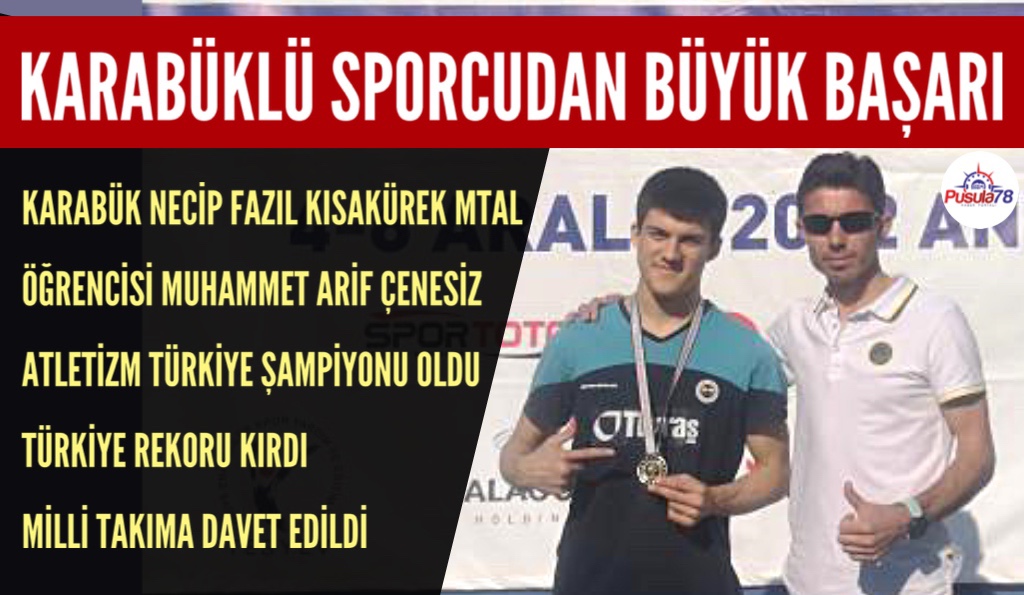KARABÜKLÜ SPORCUDAN BÜYÜK BAŞARI