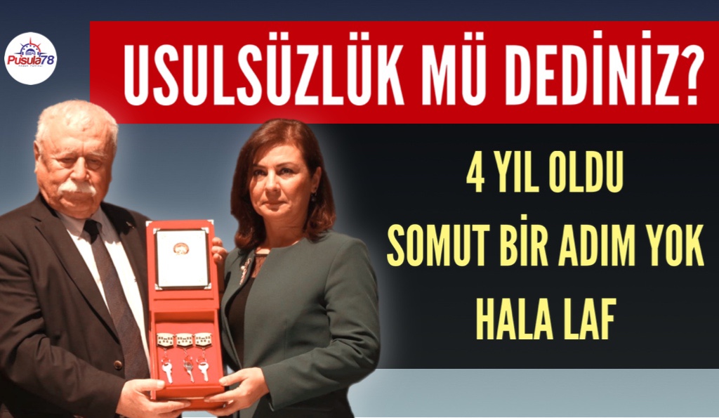 4 YIL OLDU SOMUT BİR ADIM YOK HALA LAF