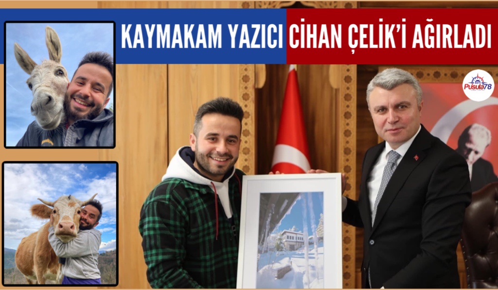 KAYMAKAM YAZICI SAFRANBOLULU FENOMEN CİHAN ÇELİK’İ AĞIRLADI