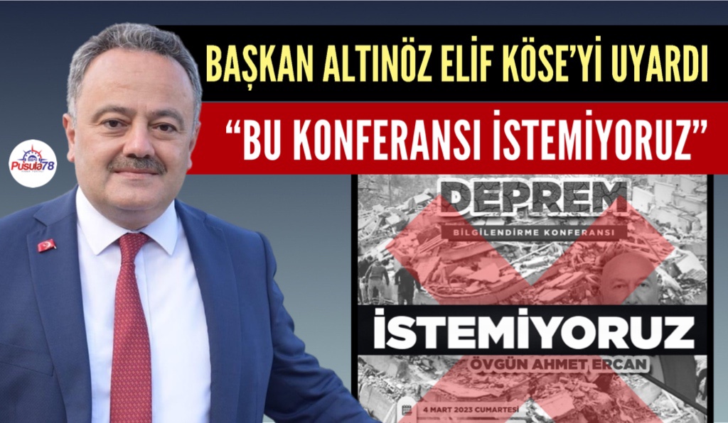 AK PARTİ KARABÜK İL BAŞKANI ALTINÖZ ELİF KÖSE’Yİ UYARDI