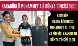 KARABÜKLÜ MUHAMMET ALİ TELLİ DÜNYA 1’İNCİSİ OLDU
