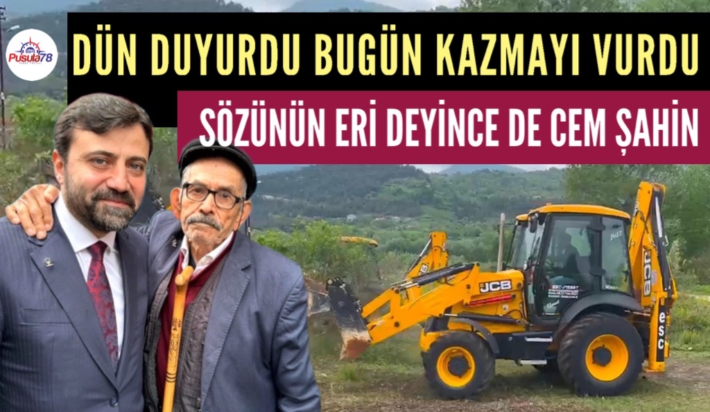CEM ŞAHİN NE DEDİYSE O YENİCE’DE DOĞAL GAZ ÇALIŞMASI BAŞLADI