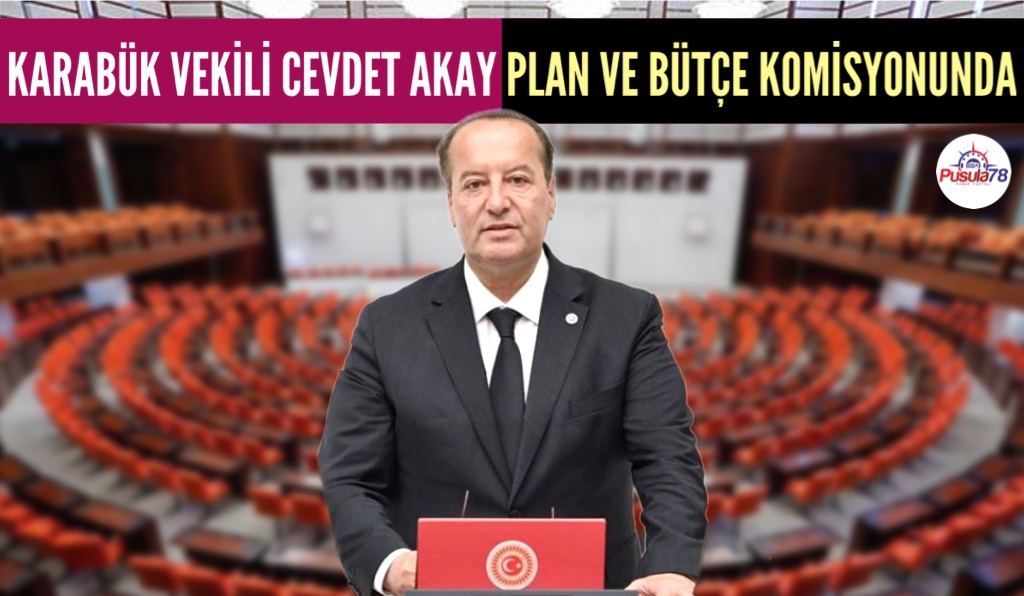 KARABÜK VEKİLİ CEVDET AKAY PLAN VE BÜTÇE KOMİSYONUNDA