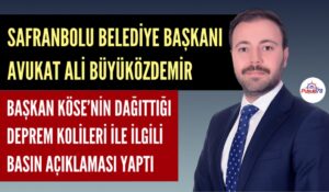 SAFRANBOLU BELEDİYE BAŞKAN ADAYI ALİ BÜYÜKÖZDEMİR’İN BASIN AÇIKLAMASI