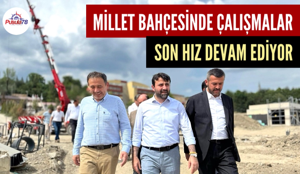 MİLLET BAHÇESİNDE ÇALIŞMALAR SON HIZ